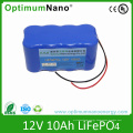 Deep Cycle 12V 10ah LiFePO4 Battery for Emergency Light